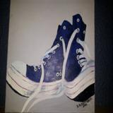 Blue Sneakers - Sold