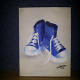 Pair of Blue Sneakers - Sold