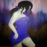 Girl in Purple - Sold